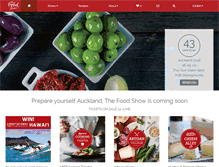 Tablet Screenshot of foodshow.co.nz